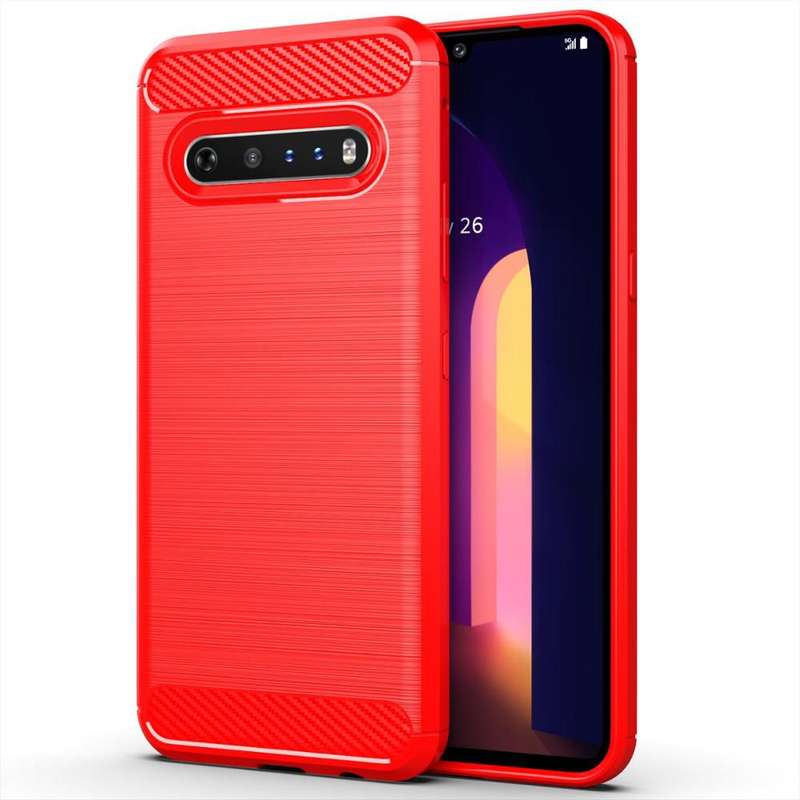 CellTime LG V60 ThinQ Shockproof Carbon Fiber Design Cover