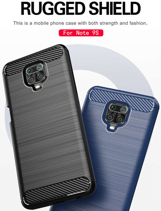 CellTime Xiaomi Redmi Note 9s / Pro Shockproof Carbon Fiber Design Cover