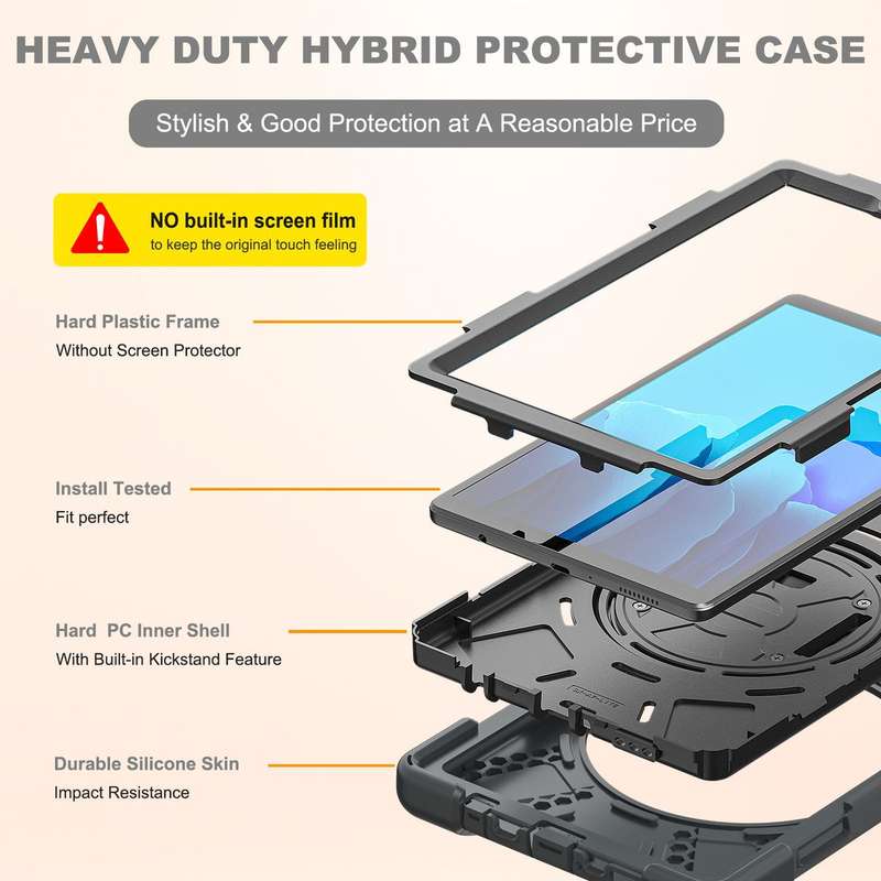 CellTime PirateKing Shockproof Rugged Cover for Galaxy Tab A7 Lite 8.7" T225
