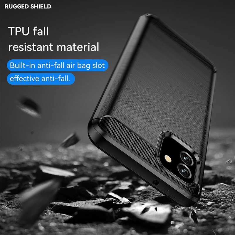 Shockproof Carbon Fiber Design Cover for Samsung Galaxy A03