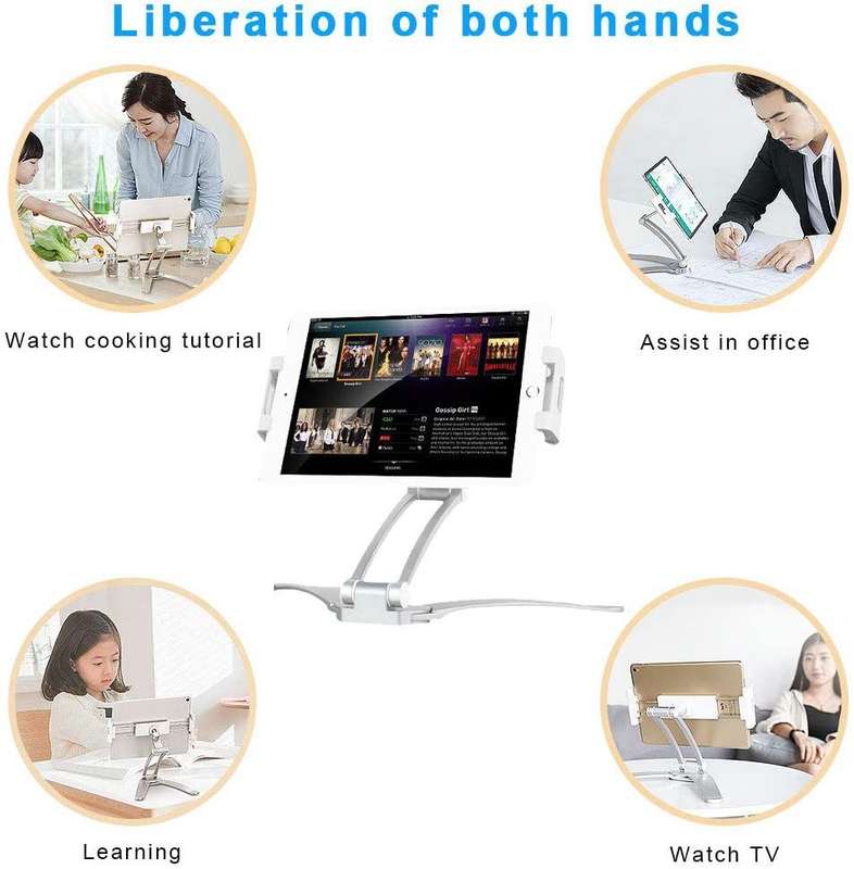 Lazy Mount Adjustable Aluminium Multi-Angle Foldable Tablet Stand