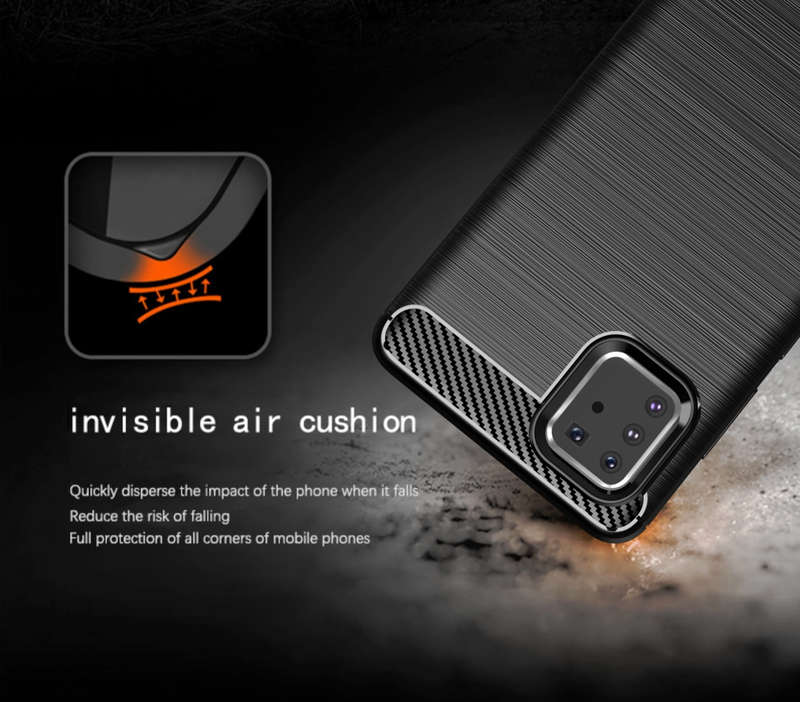 CellTime Galaxy Note 10 Lite Shockproof Carbon Fiber Design Cover