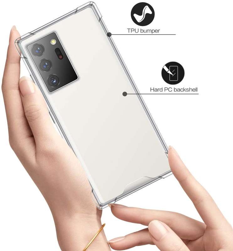 CellTime Galaxy Note 20 Clear Shock Resistant Armor Cover