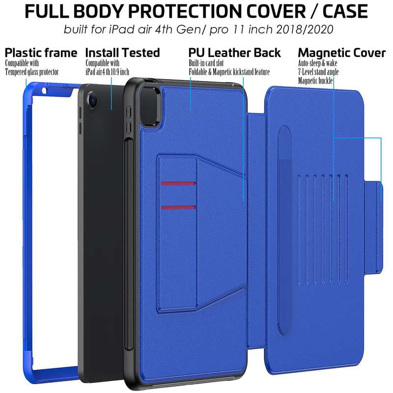 CellTime LeatherBlazer ShockProof Rugged Cover for iPad Pro 11 inch / iPad Air 4 10.9 inch