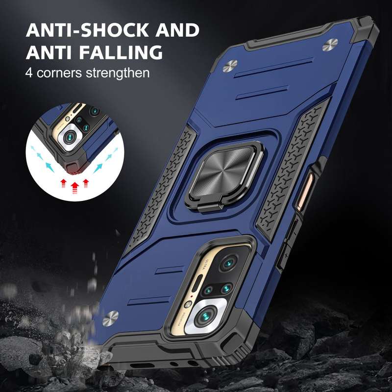CellTime Redmi Note 10 Pro Shockproof Kemeng Armor Kickstand Cover
