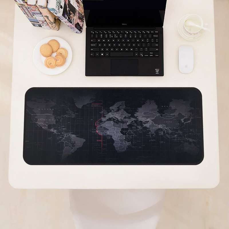 CellTime World Map Mouse Pad Desk Mat Large - Non Slip (40cm x 90cm)