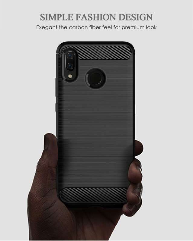 CellTime Huawei Y8s 2020 Shockproof Carbon Fiber Design Cover