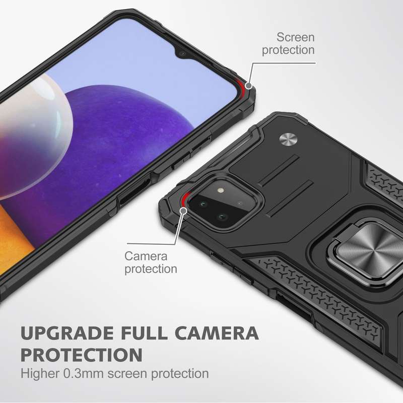 CellTime Galaxy A22 5G Shockproof Kemeng Armor Kickstand Cover