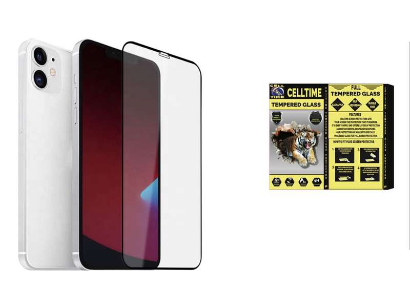 CellTime Full Tempered Glass Screen Guard for iPhone 12 Pro Max (6.7")