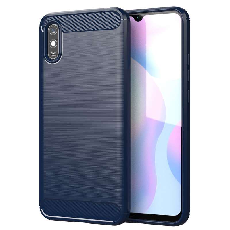 CellTime Xiaomi Redmi 9A Shockproof Carbon Fiber Design Cover