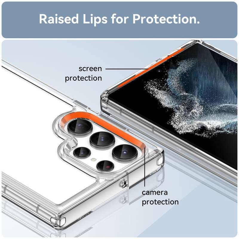 Candy Clear Shockproof Cover for Galaxy S23 Ultra