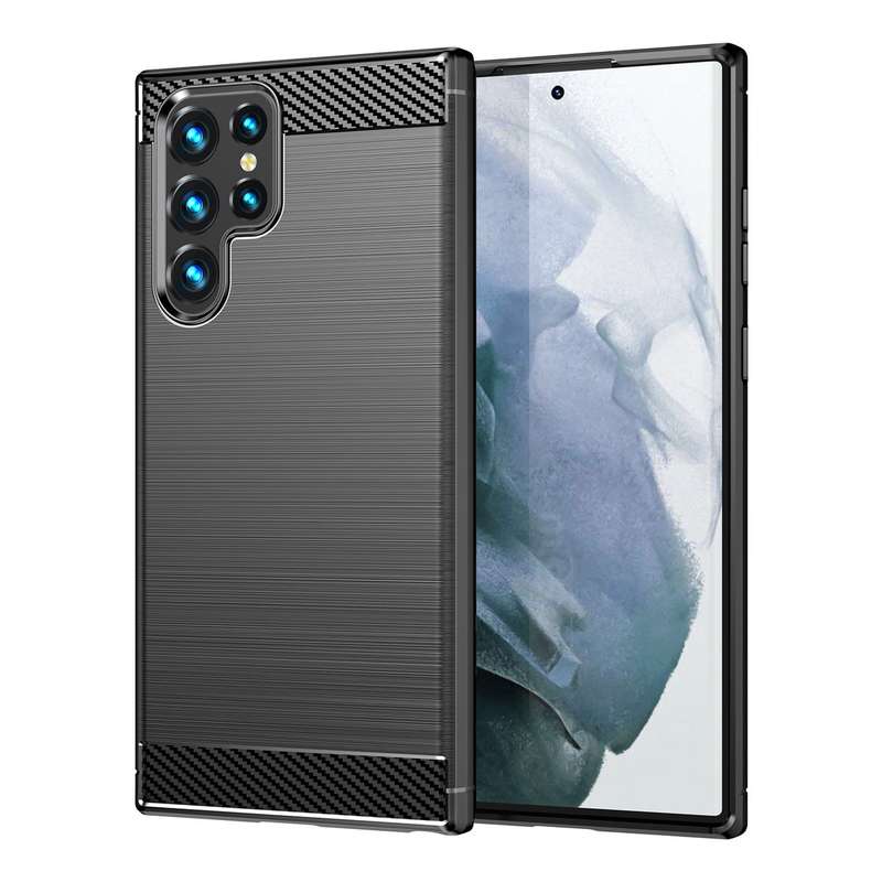 Carbon Fiber Design Cover for Galaxy S23 Ultra Shockproof
