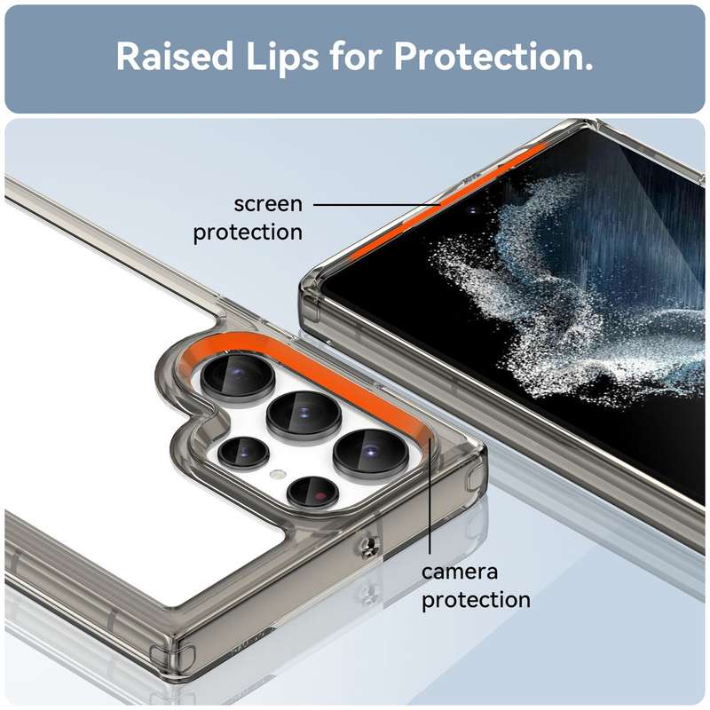 Candy Clear Shockproof Cover for Galaxy S23 Ultra