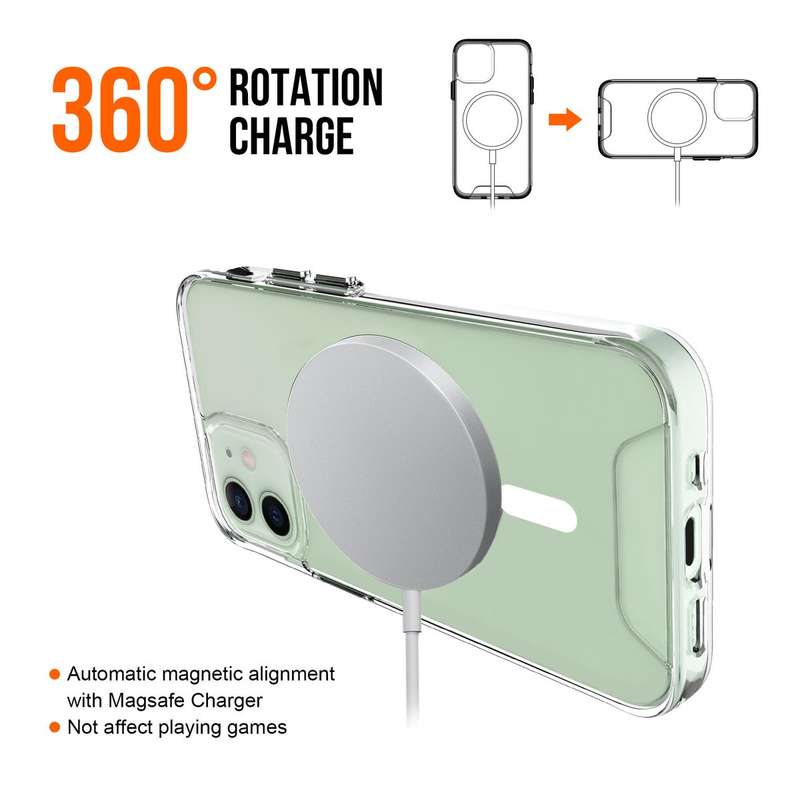 CellTime iPhone 12 Mini Clear Shockproof Cover with MagSafe