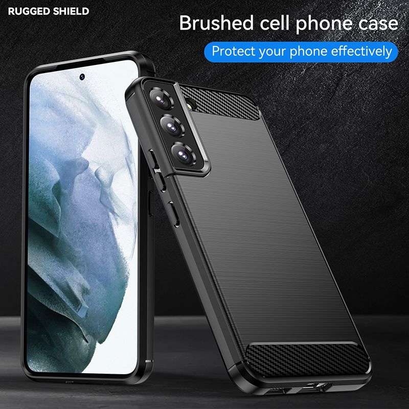 Carbon Fiber Design Cover for Galaxy S23 Plus Shockproof Case