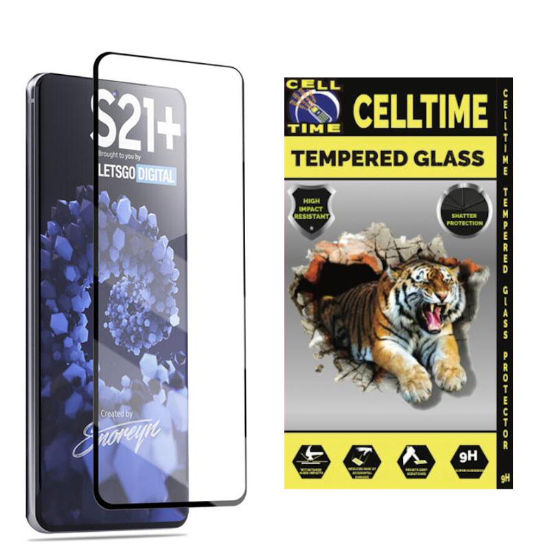 CellTime Full Tempered Glass Screen Guard for Galaxy S21 Plus