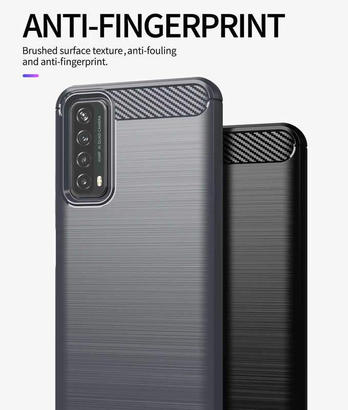 CellTime Huawei P Smart 2021 Shockproof Carbon Fiber Design Cover