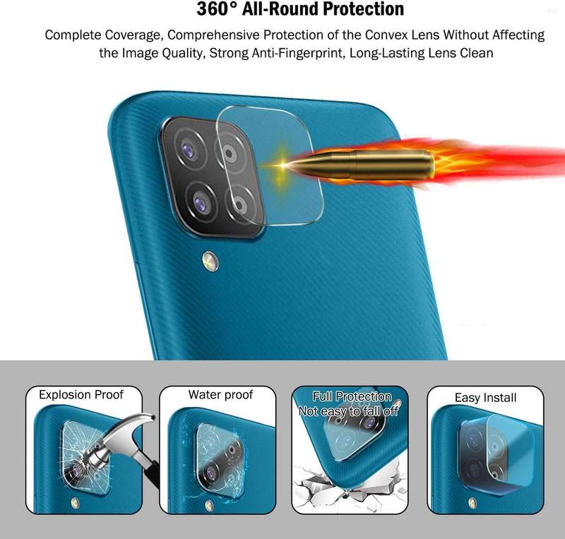 CellTime Tempered Glass Protector for Galaxy A12 Camera Lens