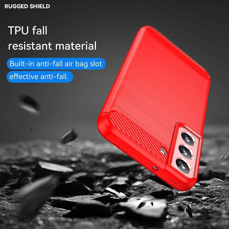 Carbon Fiber Design Cover for Galaxy S23 Plus Shockproof Case