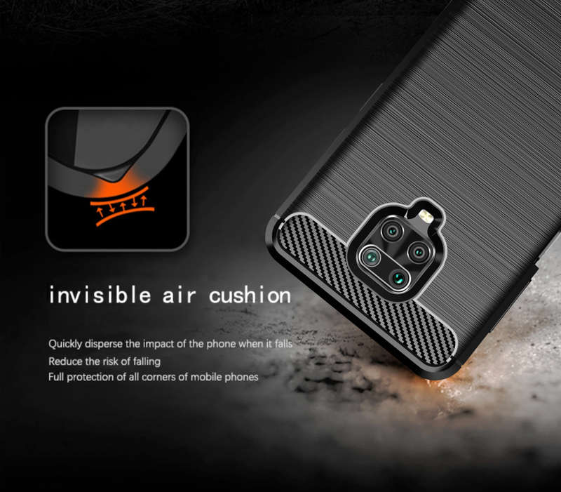CellTime Xiaomi Redmi Note 9s / Pro Shockproof Carbon Fiber Design Cover