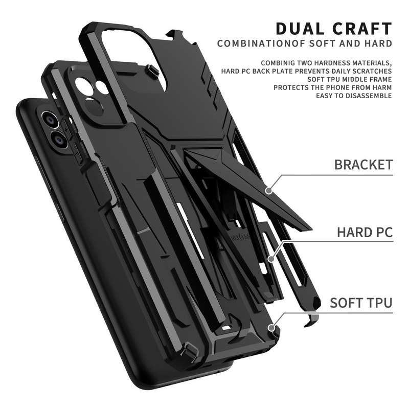 V-Armor Shockproof Kickstand Cover For Galaxy A03