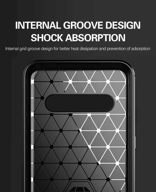CellTime LG V60 ThinQ Shockproof Carbon Fiber Design Cover