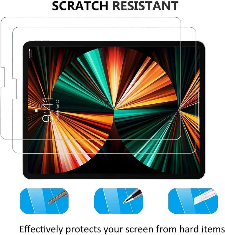 CellTime Tempered Glass Screen Guard for iPad Pro 12.9 inch 2021/2020/2018