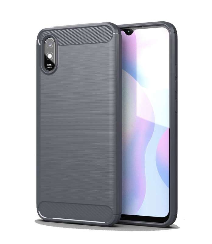 CellTime Xiaomi Redmi 9A Shockproof Carbon Fiber Design Cover
