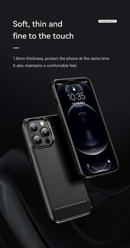 CellTime iPhone 13 Pro Max Shockproof Carbon Fiber Design Cover