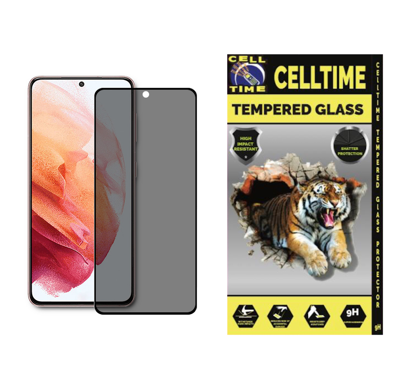 CellTime Tempered Glass Privacy Screen Guard for Galaxy S21 Plus