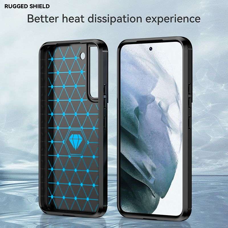 Carbon Fiber Design Cover for Galaxy S23 Plus Shockproof Case