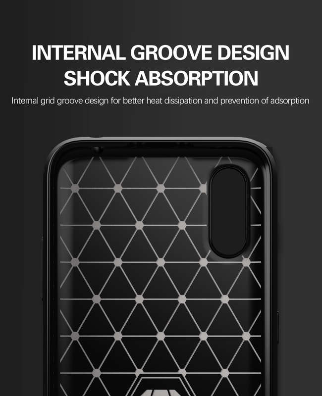 CellTime Galaxy A01 Shockproof Carbon Fiber Design Cover