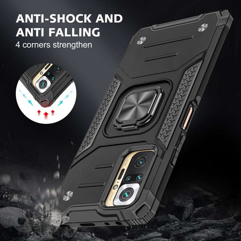 CellTime Redmi Note 10 Pro Shockproof Kemeng Armor Kickstand Cover