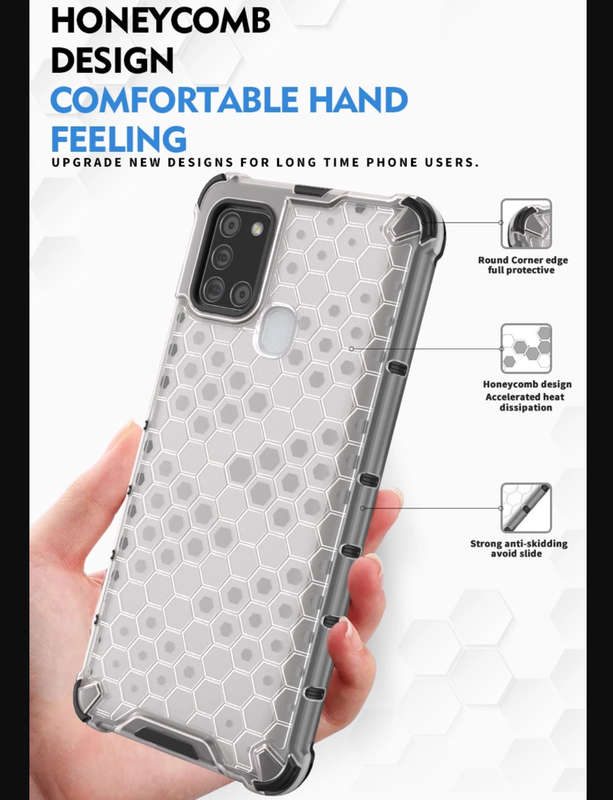 CellTime Galaxy A21s Shockproof Honeycomb Cover