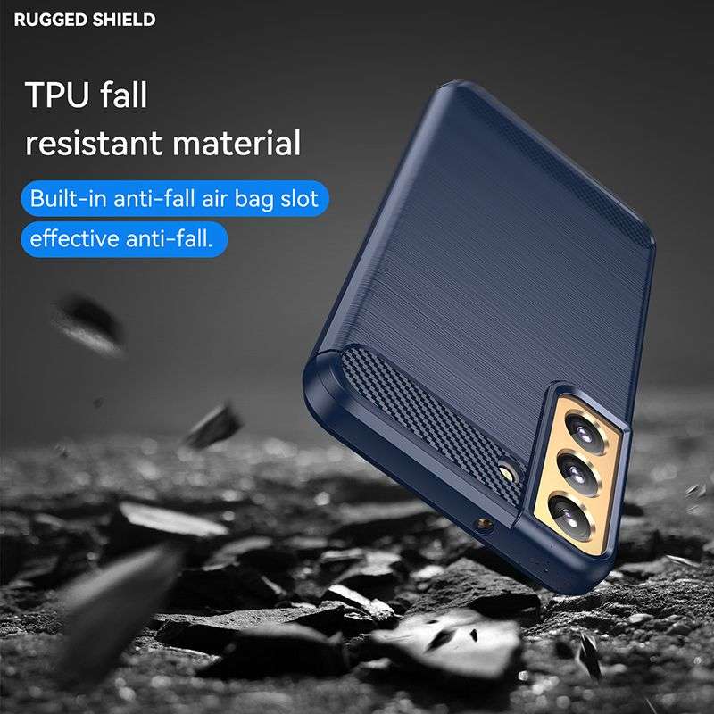 Carbon Fiber Design Cover for Galaxy S23 Plus Shockproof Case
