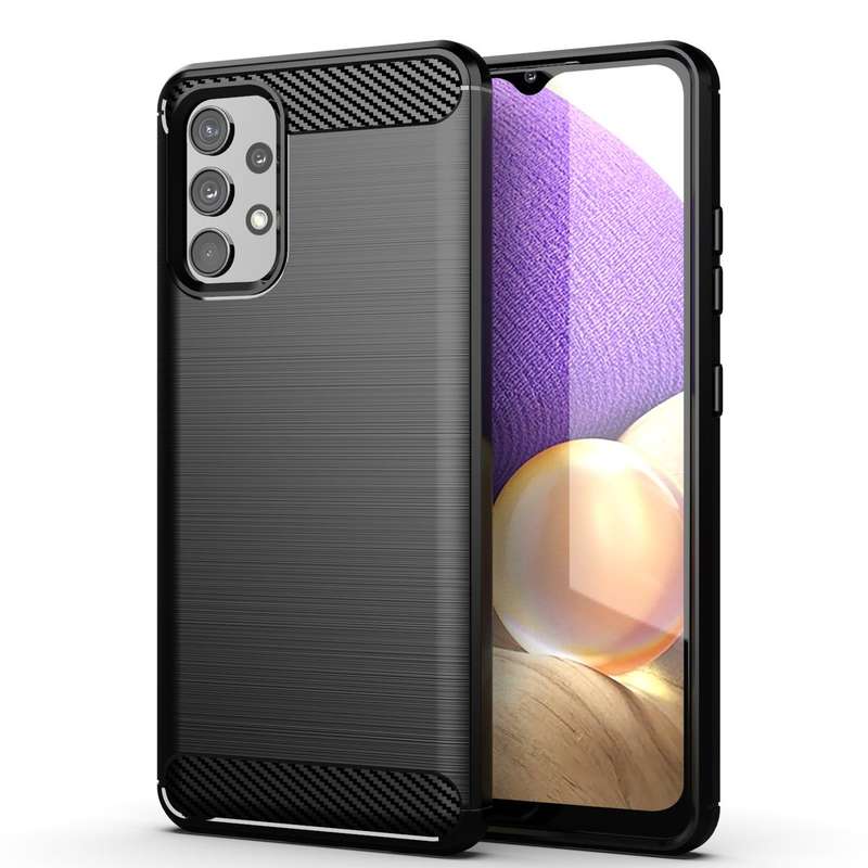 CellTime Galaxy A32 LTE/4G Shockproof Carbon Fiber Design Cover