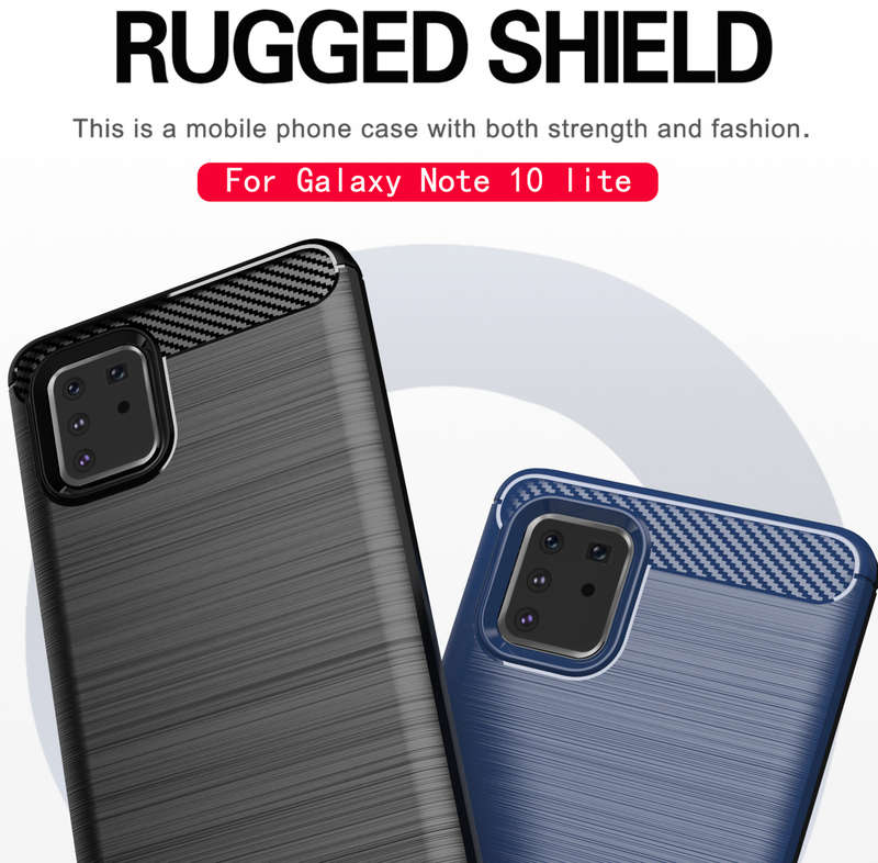 CellTime Galaxy Note 10 Lite Shockproof Carbon Fiber Design Cover
