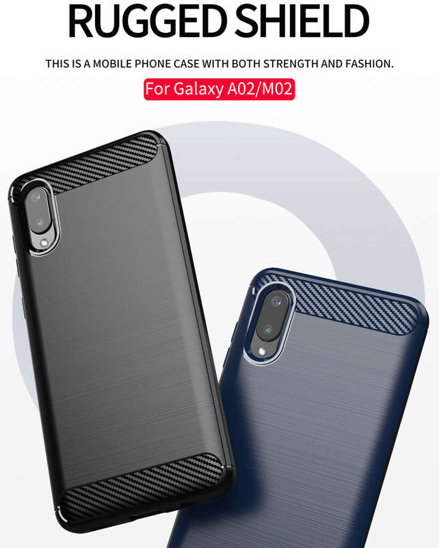 CellTime Galaxy A02 Shockproof Carbon Fiber Design Cover