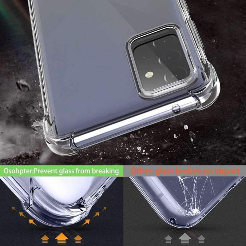 CellTime Galaxy A02s Clear Shock Resistant Armor Cover