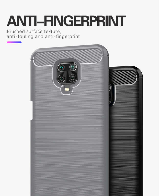 CellTime Xiaomi Redmi Note 9s / Pro Shockproof Carbon Fiber Design Cover