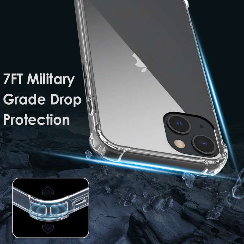 CellTime iPhone 13 Clear Shock Resistant Armor Cover