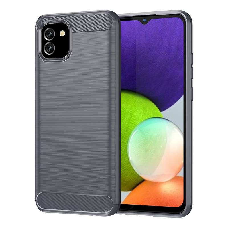 Shockproof Carbon Fiber Design Cover for Samsung Galaxy A03