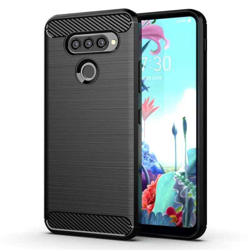 CellTime LG G8s ThinQ Shockproof Carbon Fiber Design Cover