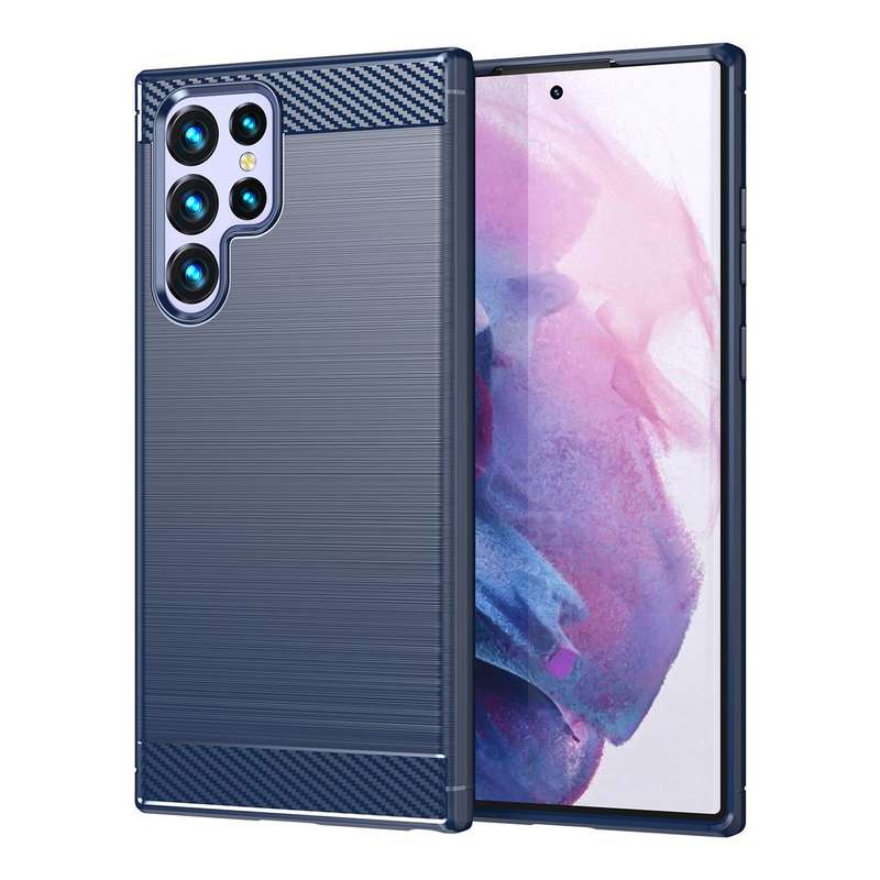 Carbon Fiber Design Cover for Galaxy S23 Ultra Shockproof