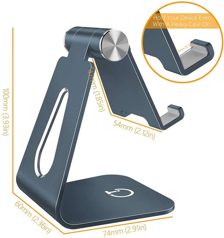 Adjustable Mini Multi-Angle Aluminium Smartphone & Tablet Stand