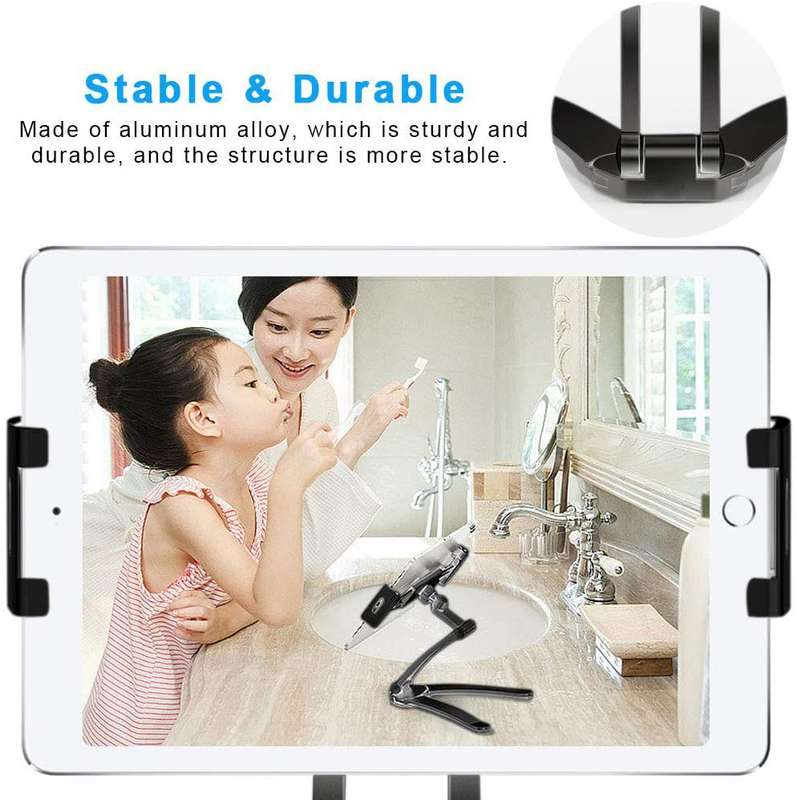 Lazy Mount Adjustable Aluminium Multi-Angle Foldable Tablet Stand