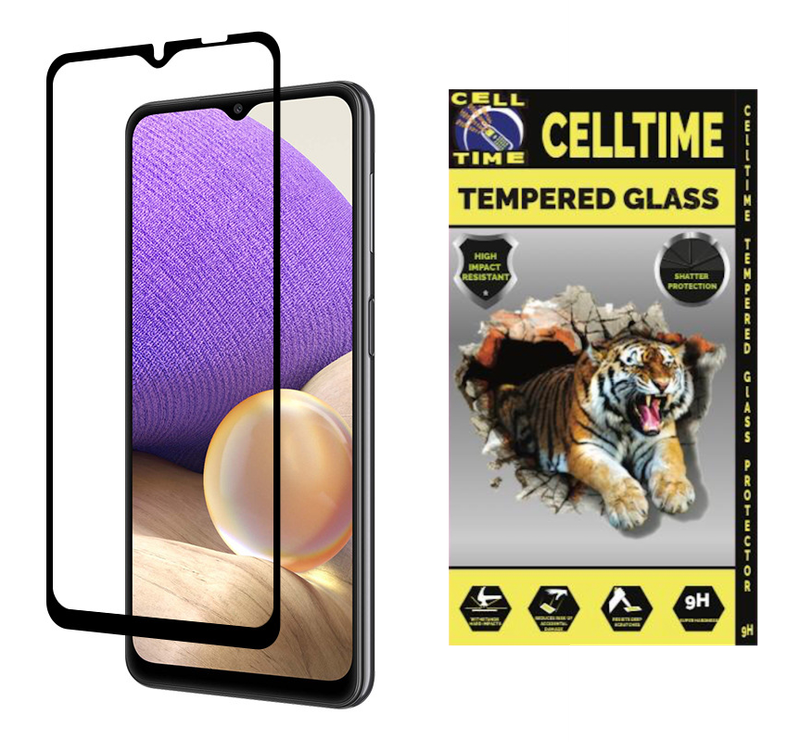 CellTime Full Tempered Glass Screen Guard for Galaxy A32 5G