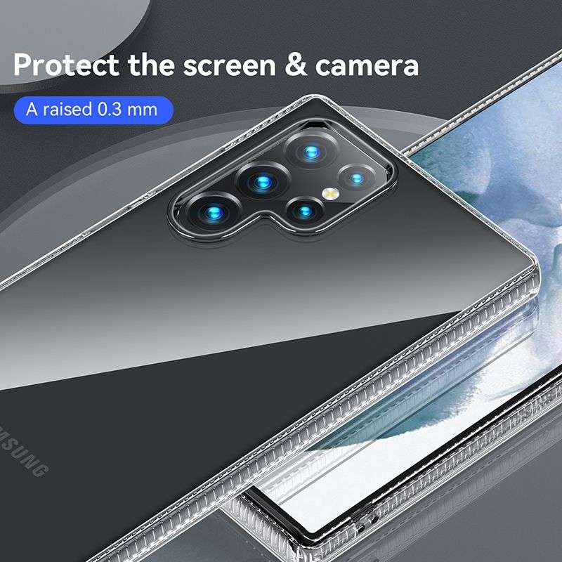 CellTime Galaxy S22 Ultra Shockproof Transparent Impact-Shell Cover