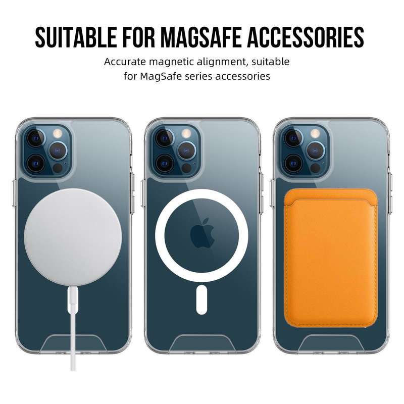 CellTime iPhone 12 Pro Max Clear Shockproof Cover with MagSafe