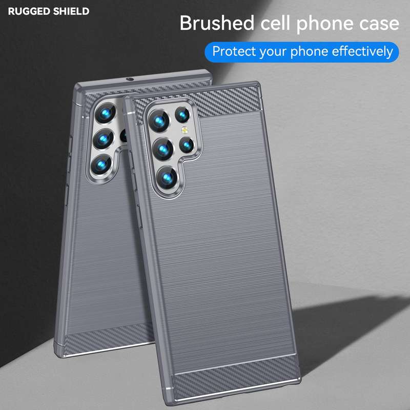 CellTime Galaxy S22 Ultra Shockproof Carbon Fiber Design Cover